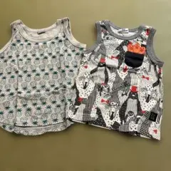 【キッズ】タンクトップ2枚セット100cm