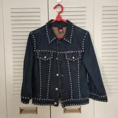 DIESEL スタッズ付きデニムジャケット S