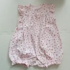 branshes 小花柄 半袖 カバーオール 80
