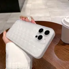 iPhone用デザインケース ホワイト iphone15 pro max