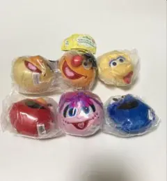 【全６種セット】セサミストリート フェイスマスコット　ガチャ