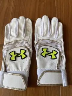 Under Armour バッティング用手袋 ホワイト