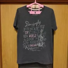 【新品未使用】半袖Tシャツ プリントデザイン《L》