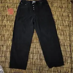 【STUSSY】BIG OL’ JEANS 黒 デニム 30 インチ