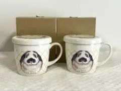 フェリシモ　うさぎ　フタ付きマグカップ　2個セット