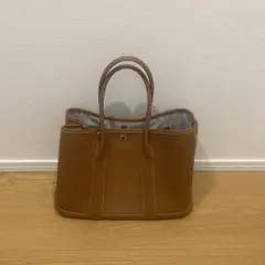 本革キャメル色レザートートバッグ