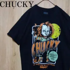 チャイルドプレイ チャッキー 古着 Tシャツ ビッグプリント 黒 ブラック