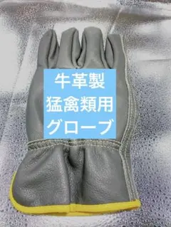 在庫ラスト1点【新品未使用】M〜Lサイズ 猛禽類用グローブ、牛革製