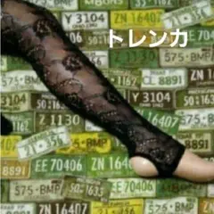 人気。花柄☆アミアミ…トレンカ♪黒♪(M~L)