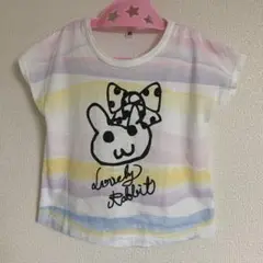 西松屋　うさぎ柄Tシャツ　サイズ90