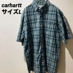 限定値下げ！美品carhartt カーハート　チェックさシャツ　半袖　サイズL