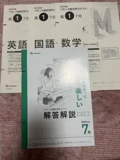 2023年度 高1生 7月 ベネッセ総合学力テスト 解答解説付き
