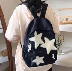 リュック　スター　sk8 ストリート　y2k 　ボーイッシュ　黒