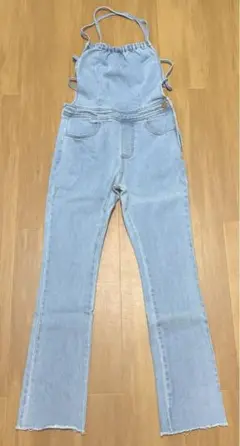 【最終値下げ】エトフスタジオ　背中開きデニムサロペット