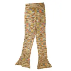 perverze open knit pants orange　パーバーズ