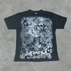 00s y2k スカル ドクロ 骸骨 SK8 tシャツ 平成 B系 グランジ