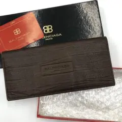 【新品✨】バレンシアガ 長財布 ヴィンテージ BB型押し レザー ユニセックス