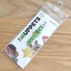 【未開封】 カーミット ストラップ キーホルダー MUPPETS Disney