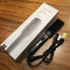 SALONIA ストレートヒートブラシ スリム SL-012BKS