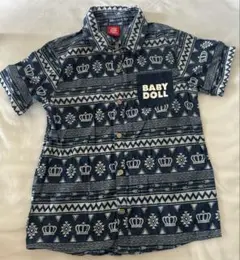 未使用　BABYDOLL 　ベビードール　シャツ 140cm ネイビー