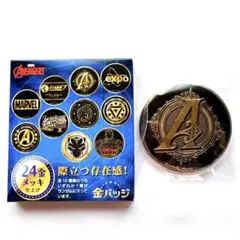 【新品】MARVEL マーベル 金バッジ アベンジャーズ アイコン