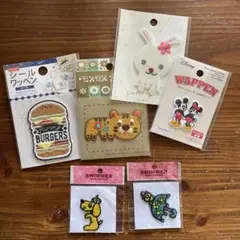 swimmer 他 アイロンワッペンセット（ハンバーガー・虎・犬・鳥）