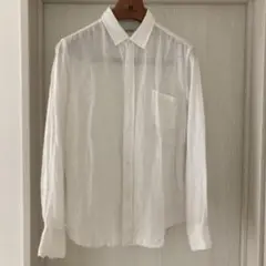 JOURNAL STANDARD　白　リネン　長袖シャツ　メンズ　L
