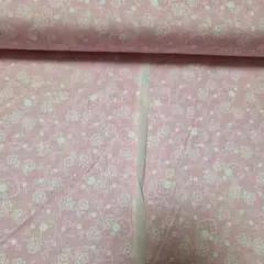 希少！ハローキティ(2001年)ピンクの葉と花のプリント生地