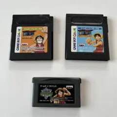 【まとめ売り】ワンピース GBC・GBA ソフト3本セット ソフトのみ