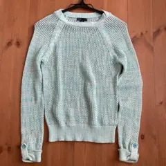GapKids ミントグリーン メッシュ　長袖カットソー 160cm