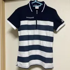 le coq sportif ストライプポロシャツ