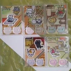 ねこあつめ◇2◆アクリルスタンド◆やまねこさん◇おさむらいさん◇くろねこさん