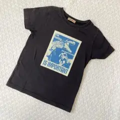 ★しまむら　恐竜 半袖Tシャツ 130　120　黒　ブラック　保育園夏服まとめ