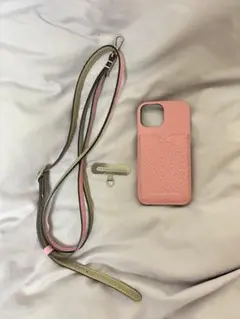 BONAVENTURA ピンク レザー iPhone13miniスマホケース