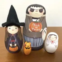 【ハンドメイド】マトリョーシカ ハロウィン