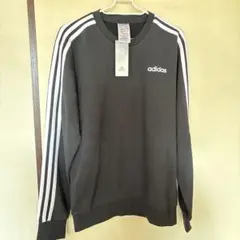 adidas トレーナー 黒3本ライン