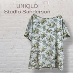 ★UNIQLO×サンダーソン★Tシャツ カットソー 花柄 袖スリット