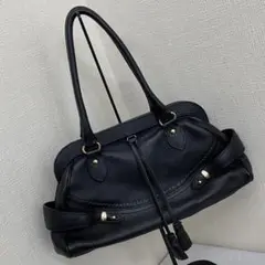 Max Mara マックスマーラ レザーショルダーバッグ ブラック