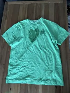 PLAY COMME des GARCONS グリーン　Ｔシャツ　L