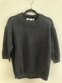 UNIQLO サマーニット黒　Mサイズ　未使用品