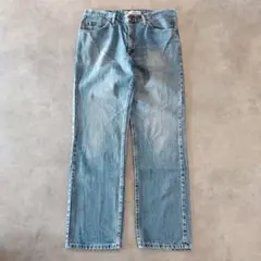 Lee リー W36 ブルーデニム ボトム パンツ 古着 青 ヒゲ 15152
