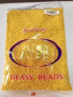 na856 グラス ビーズ 約450ｇ イエロー系
