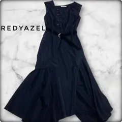 REDYAZEL レディアゼル アシメワンピース フレア ブラックワンピース S