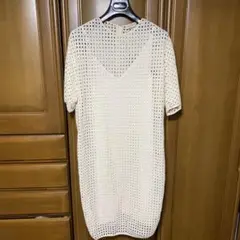 カットレースのワンピ ペチコート付き