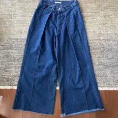 bonum 38 デニム ワイドパンツ ジーンズ