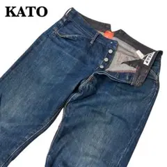 カ トー「 ＫＡＴＯ` 」濃紺セルビッジデニム　シンチバック　サイズ31