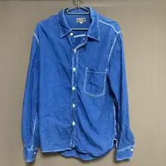 GOWEST 青 デニムシャツ 長袖