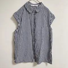 【ZARA】ギンガムチェック ノースリーブシャツ Sサイズ