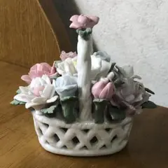 陶器 お花の置物