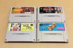 【スーパーファミコンソフト4本セット・任天堂・ファミコン】pjd